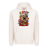 Pale Pink t rex merry rexmas Premium Hoodie - LillyAllenDesigns