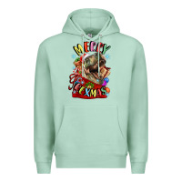 Seafoam t rex merry rexmas Premium Hoodie - LillyAllenDesigns