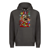 Smoke t rex merry rexmas Premium Hoodie - LillyAllenDesigns