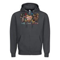 Smoke faith love freedom usa Zipper Hoodie - NancyCooperArtShop