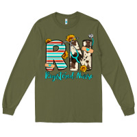Army Green rn registered nurse Long Sleeve Tee - Artiststas