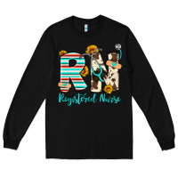 Black rn registered nurse Long Sleeve Tee - Artiststas