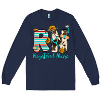 Navy rn registered nurse Long Sleeve Tee - Artiststas
