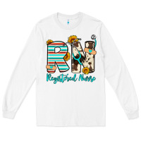 White rn registered nurse Long Sleeve Tee - Artiststas