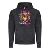 Vintage Black minding my own small business blonde messy bun Vintage Hoodie - texasbilliewilder
