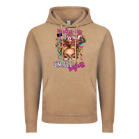 Minding My Own Small Business Blonde Messy Bun Vintage Hoodie | Teevron