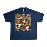 Navy christmas leopard cow Urban Heavy Tee - FaDigitalArtStudio