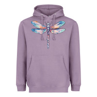 Lavender dragonfly Heavyweight Hoodie - MaliasSmallBusiness
