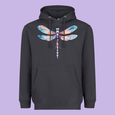 Dragonfly Heavyweight Hoodie Designed By Maliassmallbusiness
