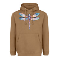 Toasted Coconut dragonfly Heavyweight Hoodie - MaliasSmallBusiness
