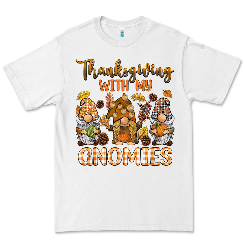 Thanksgiving With My  Gnomies Premium Tee by BarkalooDesign | Teevron
