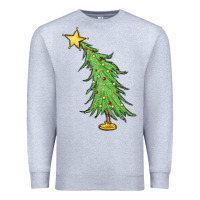 Heather Grey trendy christmas tree Premium Sweatshirt - MaliasSmallBusiness