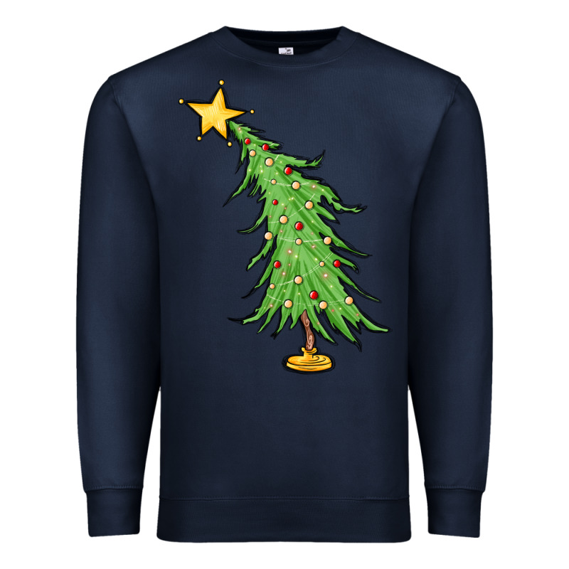 Trendy Christmas Tree Premium Sweatshirt by MaliasSmallBusiness | Teevron