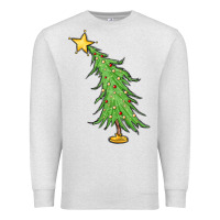 Oatmeal Heather trendy christmas tree Premium Sweatshirt - MaliasSmallBusiness