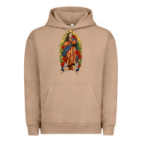 Pigment Burro Lady of Guadalupe with Roses Urban Hoodie - texasbilliewilder