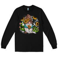Black gnomes sunflower cactus Long Sleeve Tee - JahusDesignShop