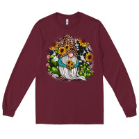 Burgundy gnomes sunflower cactus Long Sleeve Tee - JahusDesignShop