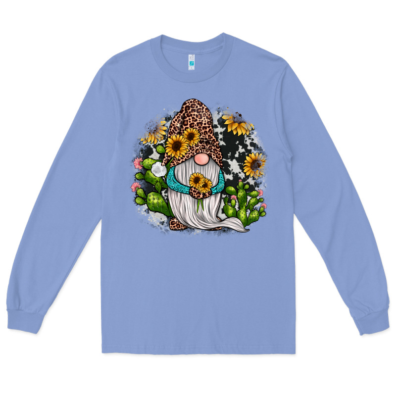 Gnomes Sunflower Cactus Long Sleeve Tee by JahusDesignShop | Teevron