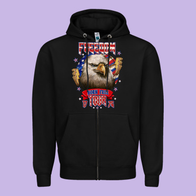 Freedom Born Free Tour 1776 Zipper Hoodie Designed By Nancycooperartshop