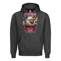 Charcoal Heather freedom born free tour 1776 Zipper Hoodie - NancyCooperArtShop