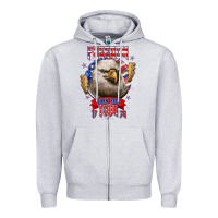 Heather Grey freedom born free tour 1776 Zipper Hoodie - NancyCooperArtShop