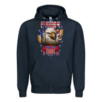 Navy freedom born free tour 1776 Zipper Hoodie - NancyCooperArtShop