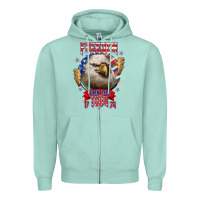 Seafoam freedom born free tour 1776 Zipper Hoodie - NancyCooperArtShop