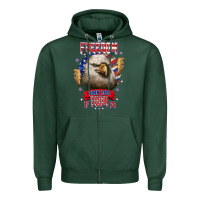 Sports Green freedom born free tour 1776 Zipper Hoodie - NancyCooperArtShop