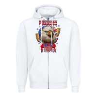 White freedom born free tour 1776 Zipper Hoodie - NancyCooperArtShop