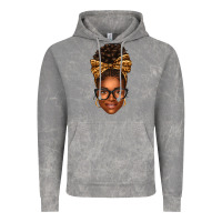 Cloud Rock afro woman messy bun Vintage Hoodie - texasbilliewilder