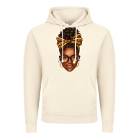 Vintage Artic afro woman messy bun Vintage Hoodie - texasbilliewilder
