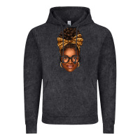 Vintage Black afro woman messy bun Vintage Hoodie - texasbilliewilder