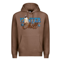 Chestnut Winter Chill Penguin Premium Hoodie - LillyAllenDesigns