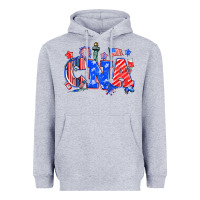 Heather Grey 4th of july cna Heavyweight Hoodie - NancyCooperArtShop