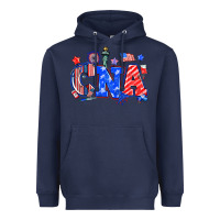 Navy 4th of july cna Heavyweight Hoodie - NancyCooperArtShop