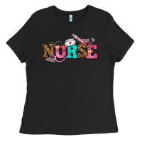 Black nurse with nurse element Ladies Tee - AdoDesignShop