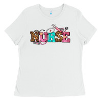 White nurse with nurse element Ladies Tee - AdoDesignShop