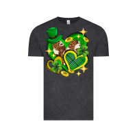 Vintage Black St. Patrick's Day lucky heart Vintage Tee - Neo Western