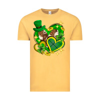 Vintage Mustard St. Patrick's Day lucky heart Vintage Tee - Neo Western