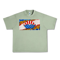 Oil Green usa life license plate Urban Heavy Tee - HRA Design Shop