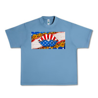 Pebble Blue usa life license plate Urban Heavy Tee - HRA Design Shop