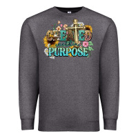 Charcoal Heather created with a purpose Premium Sweatshirt - NancyCooperArtShop