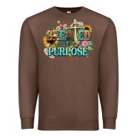 Chestnut created with a purpose Premium Sweatshirt - NancyCooperArtShop