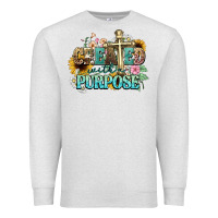 Oatmeal Heather created with a purpose Premium Sweatshirt - NancyCooperArtShop