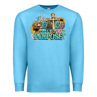 Ocean Blue created with a purpose Premium Sweatshirt - NancyCooperArtShop