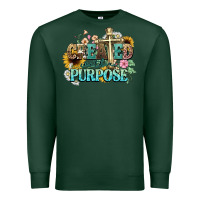Sports Green created with a purpose Premium Sweatshirt - NancyCooperArtShop