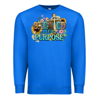 True Royal created with a purpose Premium Sweatshirt - NancyCooperArtShop