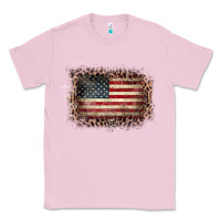 Bubblegum Pink Old Leopard American Flag Frame Classic Tee - Bettercallsaul