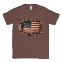 Chestnut Old Leopard American Flag Frame Classic Tee - Bettercallsaul