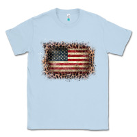 Dusty Blue Old Leopard American Flag Frame Classic Tee - Bettercallsaul